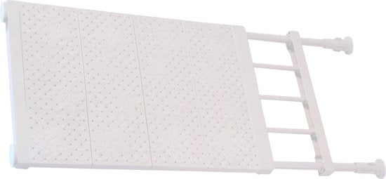 Kastplank - Verstelbaar - Legplank - Draagt tot 25 kg - 53-90x30 cm - Wit