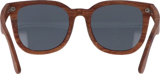 5one® Rome Kosso hout zonnebril met lens - zonnebril voor dames