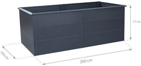 Westmann - WMHPS772010 - Plantenbak - Bloembak - Tuin Hochbeed - 77 x 100 x 200 cm