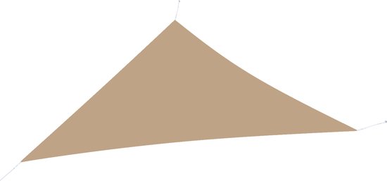 hanSe® Schaduwdoek Driehoek 90° Waterdoorlatend 3x4x5 m Zonnedoek Zand