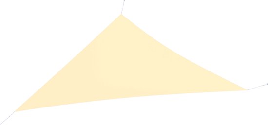 HanSe® Schaduwdoek Driehoek 90° Waterdoorlatend 3x4x5 m