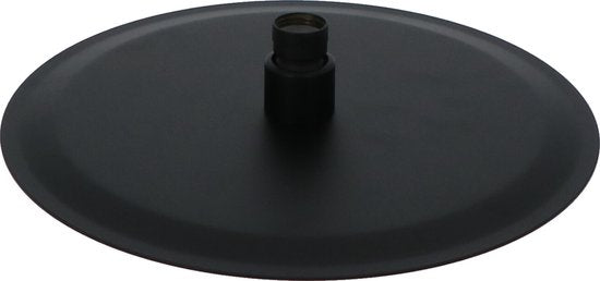 Luzzo® Regendouchekop Ø25 cm - Universele extra Platte Hoofddouche Rond RVS - Zwart