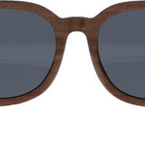 5one® Rome Walnut zonnebril met lens - houten dames zonnebril