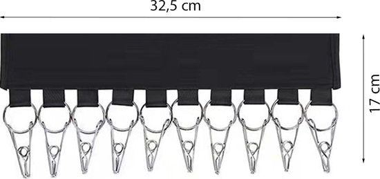 Petten Organizer - Cap Rack - Zwart - Petten Opbergsysteem - Petten Houder - Hat Holder - Petten Organizer - Petjes Organizer