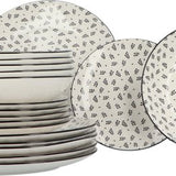 Porseleinen Servies-set Iris 18-delig - 6 persoons