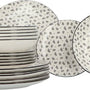Porseleinen Servies-set Iris 18-delig - 6 persoons