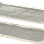 4goodz Zilveren Decoratieve Dienbladen Set – 2 Stuks Aluminium
