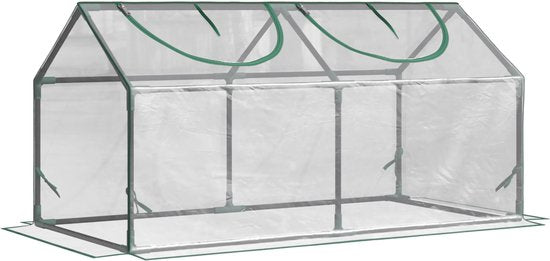 Kweekkas Foliekas met Venster, PVC Kweekkas 120x60x60 cm,