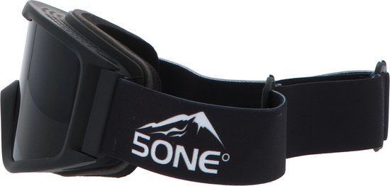 5one® Alpine 4 Black Skibril met anti-condens en bewaarcase - UV 400