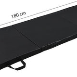 Sportmat Opvouwbaar - Zwart - 180 x 60 x 5 cm - Extra Dik - Opvouwbare Yogamat - Inklapbare Fitnessmat - Vloermat voor Yoga, Meditatie, Sport en Turnen - Turnmat
