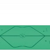Liforme Compacte Reis Yogamat - Fitnessmat Groen - (66 x 180 x 0,2 cm) 1,6 kg | Inclusief Draagtas | Lichtgewicht & Reisvriendelijk | Uitstekende Grip & Snel Drogend | Milieuvriendelijk Rubber | AlignForMe Markeringen | Geschikt voor Yoga Onderweg