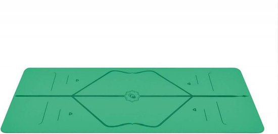 Liforme Compacte Reis Yogamat - Fitnessmat Groen - (66 x 180 x 0,2 cm) 1,6 kg | Inclusief Draagtas | Lichtgewicht & Reisvriendelijk | Uitstekende Grip & Snel Drogend | Milieuvriendelijk Rubber | AlignForMe Markeringen | Geschikt voor Yoga Onderweg