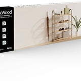 Fixwood Schoenenrek 4 Lagen – Beige - Ruimtebesparend Schoenenkast – Modern Design – Voor 12+ Paar Schoenen – Opbergsysteem Schoenenrek Hal, Slaapkamer of Woonkamer