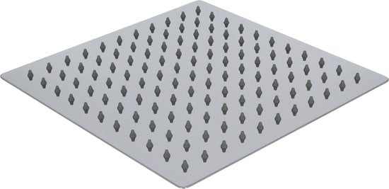 Luzzo® Regendouchekop Ø25 cm Hoofddouche Vierkant RVS - Douchekop extra Plat - Chroom