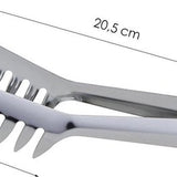 Pastatang - Spaghetti tang - Opschep tang voor de pasta - Keukentang - Pasta Tongs - RVS - 20,5 x 8,5 x 3,5 cm - Vleestang - Serveertang - Spaghettitang
