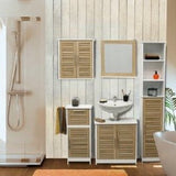 Toiletrolhouder met toiletroldispenser - 18x18x75