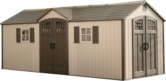 Lifetime - LG60127 - Tuinhuis - Tuinschuur - 244 x 244 x 605 cm