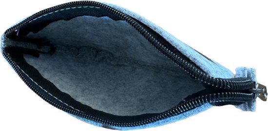 Brillenetui - Grijs - Vilt - Brillen etui - Bril Beschermer - Brillendoos - Brillenkoker - Brillenhoes