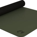 Ecoyogi PRO GRIP Yogamat (180 x 65 x 0,42 cm) - Olijf Groen - 100% Natuurrubber en Vochtabsorberende PU Top Laag | Geweldige veerkracht | Onder alle omstandigheden een stevige grip | Geschikt voor Hot, Bikram, Vinyasa, Flow, Ayenger en Ashtanga Yoga
