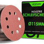 Rodopi® 100x gemengd schuurpapier 115 mm - 8-gats excentrische schuurmachine