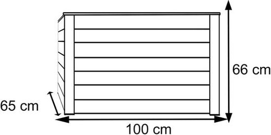 Westmann Plantenbak Kruidenbak WMHL100 - 100x65x66 cm