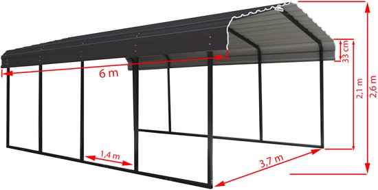 ShelterLogic - SLC122007 - Carport Rome