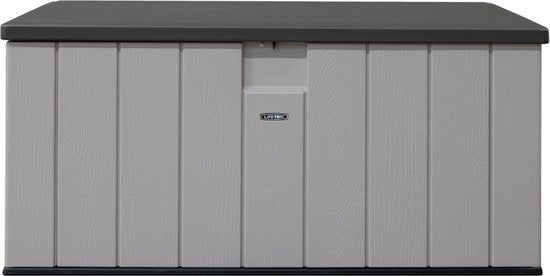 Lifetime® Kunststof Kussenbox 570 ltr - Tuinkist 72x151x69cm - Grijs