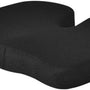 Ergonomisch Zitkussen met Band – Stuitkussen & Wigkussen – Zitverhoger voor Auto & Stoel – Autokussen – 45cm – Zwart