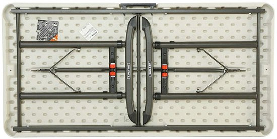 Lifetime® Kunststof Campingtafel in Hoogte Verstelbaar - 122x61x86 cm