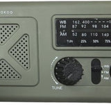 Noodradio - & Hand Crank Powerbank - AM-FM-WB Emergency Radio - & - Groen