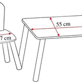 Set set met stoelen