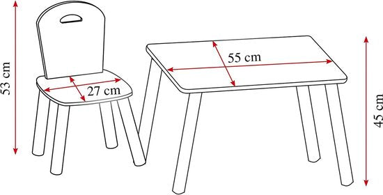 Set set met stoelen