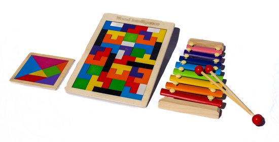 - Tangram - Houten speelgoed - 3 - Educatief - Vanaf 3 Jaar