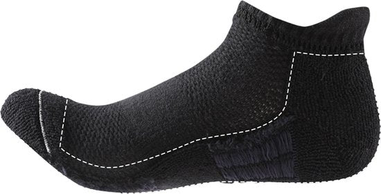 Hardloopsokken - 5 paar - Zwart - Maat 40-44 - Hardloopsokken - Running Socks - Korte Hardloop Sokken - Sportsokken - Tennissokken - Hardloopsokken Heren - Hardloopsokken Dames - Sportsokken Heren - S