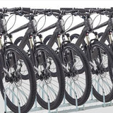 Fietsenrek voor 6 Fietsen Staal - Wand of Vloermontage 33x179x27 cm