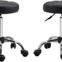 2 stuks Ergonomische Rolkruk Hoogte Verstelbaar 51-67cm - Zwart