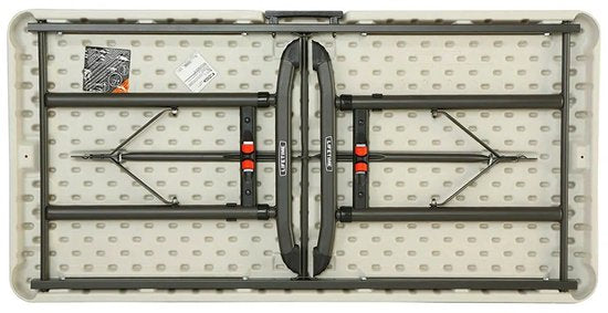 Lifetime® Kunststof Campingtafel in Hoogte Verstelbaar Opvouwbaar - 122x61x86 cm