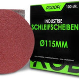 Rodopi® 100x Korrel Schuurpapier 115 - zonder perforatie Excentrisch Schuurmachine