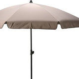 Tuinparasol/Strandparasol met Volant 200 - Zwarte Buis