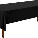 Tafelkleed Luxe - 260x150 cm - Zwart - Waterafstotend - Tafellaken - Tafelzeil - Tafelkleden - Tafelkleed Katoen