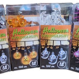 Sasemy - Halloween set - Lichtsnoer - Lampjes - LED Slinger - 4 stuks -Spook - Spin - Pompoen - Doodskop 100 cm - 10 Ledlapjes per slinger -Halloween versiering - Griezelen - Plus gratis spookje