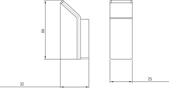 Luzzo® Piazzo Set van 2 Messing Handdoekhaken - chroom