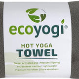 Ecoyogi Hot Yoga Handdoek - Grijs (183 x 62 cm) - Materiaal: 20% nylon en 80% polyester
