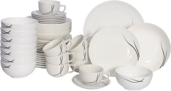Luzzo® Serviesset met - delig - Wit