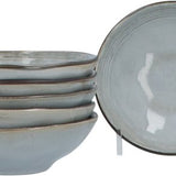 Aardewerk Servies Flower Beige 6 persoons 18-delig - Beige