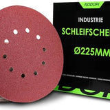 Rodopi® 100x Korrel Schuurpapier 225 -10 gats Excentrisch Schuurmachine