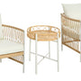 3-delige Bistroset PE-rattan - Bruin/Crème