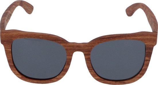 5one® Rome Kosso hout zonnebril met lens - zonnebril voor dames