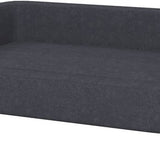 Katten- en Hondenbank met houten Poten 95 x 63 x 39 cm - Donkergrijs