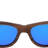 5one® zonnebril Walnut Blue hout blauwe lens 2017518